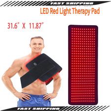 31.5 x 11.8 LED Red Light Therapy Pad Infrared Mat Full Body Muscle Pain Relief