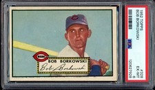 1952 Topps Baseball #328 Bob Borkowski PSA 6