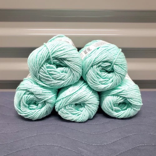 Loops & Threads Classic Cotton Yarn Seafoam Lot 5 Skeins 100% Cotton 120yd New image 7