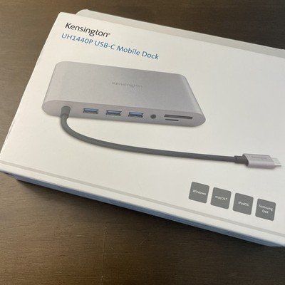 Kensington UH1440P USB-C Mobile Laptop Dock, Universal, 3 USB Flash Drive