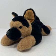 German Shepherd Dog Plush FAO Schwartz Stuffed Animal Laying Puppy Toy