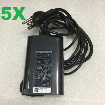 LOT OF 5 Genuine Dell AC Adapter HA65NM170 20V 3.25A 65W USBC DM1WCF FREE SHIP