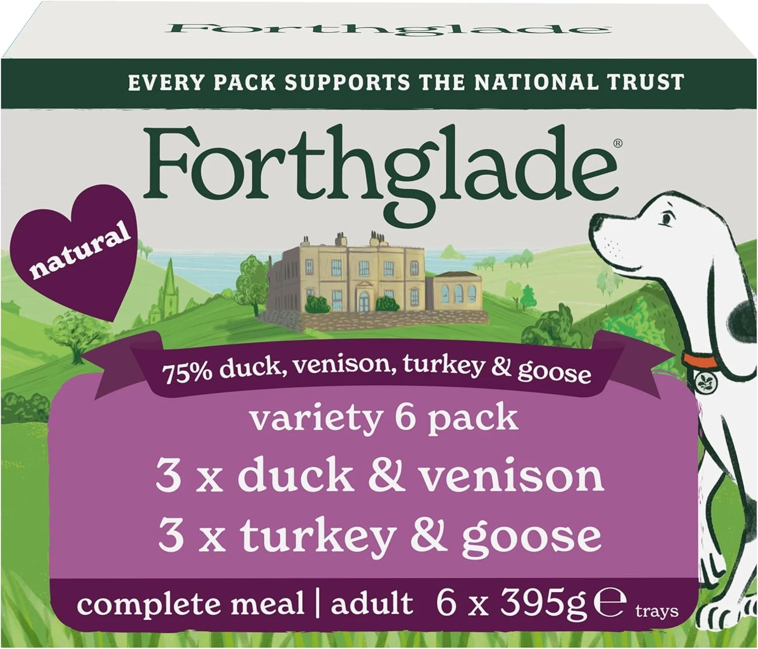 Forthglade Wet Dog Food, National Trust Variety Pack (6 x 1 count (Pack of 6)