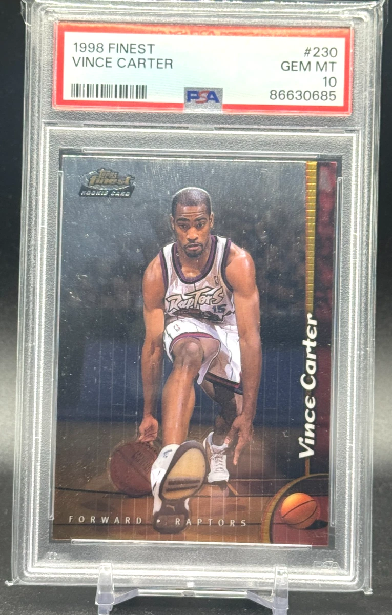 Vince Carter Basketball Grade 10 Rookie Sports Trading Cards
