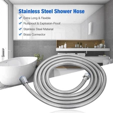 Shower Head Hose Handheld Extra Long Stainless Steel Bathroom Flexible Tube****