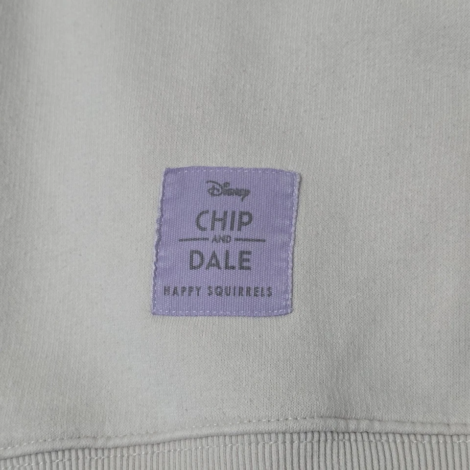 Толстовка ZARA x Disney Chip & Dale Happy Squirrels цвет слоновой кости и фиолетовый (13–14 лет) - Изображение 3 из 4