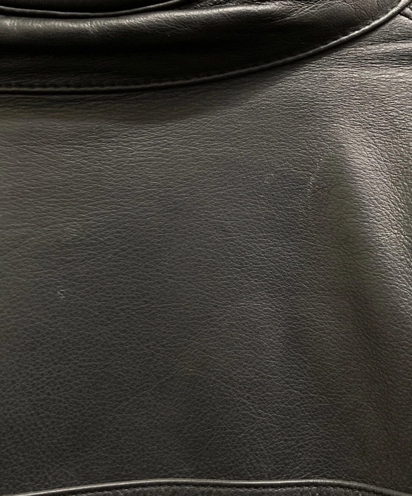 Harley-Davidson Embossed Logo Leather Riders Jacket Men's Size L Black - product detail image 8