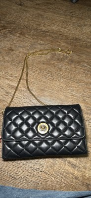 Versace Jeans Couture Crossbody Bag Black Multi-Pockette with Coin Purse