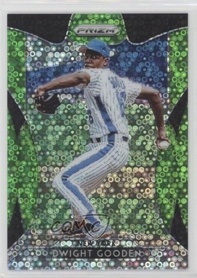 2019 Panini Prizm Tier III Lime Green Donut Circle 58/199 Dwight Gooden #213 fm0