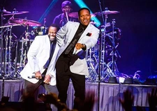 Ronnie DeVoe of New Edition performs at Joe Louis Arena during the- Old Photo 3