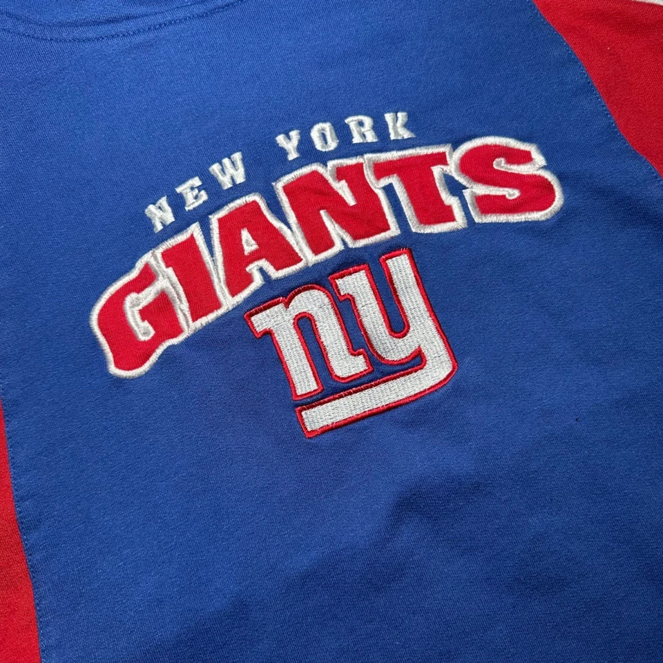 Sudadera con capucha vintage Y2K niños Reebok New York Giants NFL Royal Youth XL 00s Foto 3 de 4