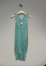 GUESS by Marciano Aqua  Draped Tunic/Dress Open Back Low V- Neck Size Medium
