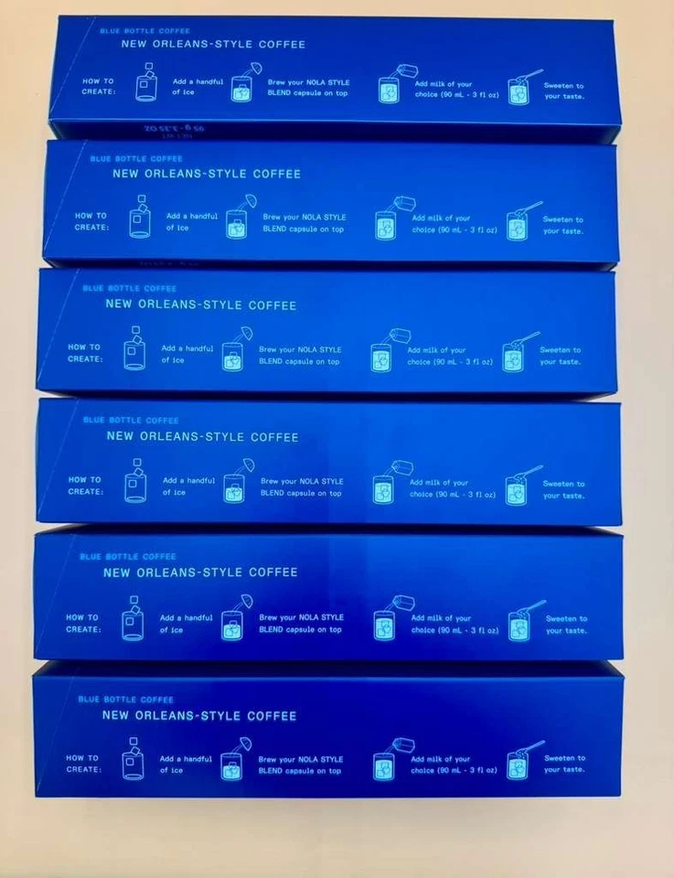 Botella Nespresso X Azul Mezcla Estilo NOLA Edición Limitada Vertuo 6 Mangas NUEVO Foto 2 de 2