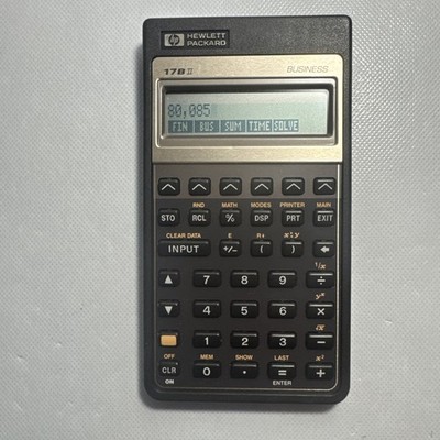 Vintage Hewlett Packard HP 17BII Business Financial Calculator