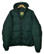 CABELA'S Arctic Parka Jacket Premier Goose Down Hooded Puffer Coat Green Mens LG