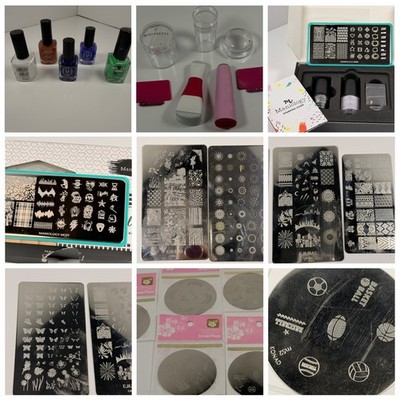 Lot of Maniology and Konad Nail Art Stamping Polish, Plates,Tools(SEE ALL PICS)