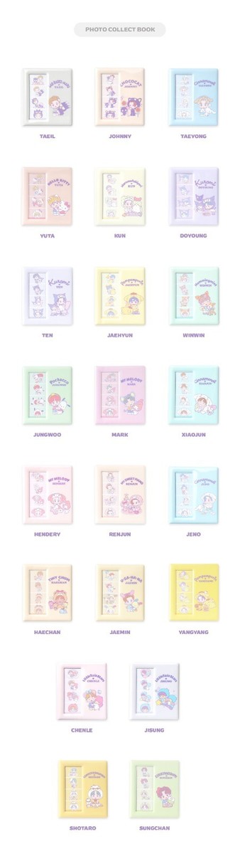 NCT X SANRIO TOWN OFFICIAL MD GOODS PHOTO COLLECT BOOK + 4CUT