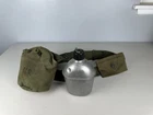 WW2 US Army Military M1910 Water Canteen And Belt G.P.&F. 1945 And B