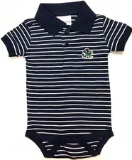 Notre Dame Jersey Stripe Golf Creeper