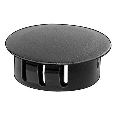 50 Black Nylon Locking Hole Plugs 7/16''