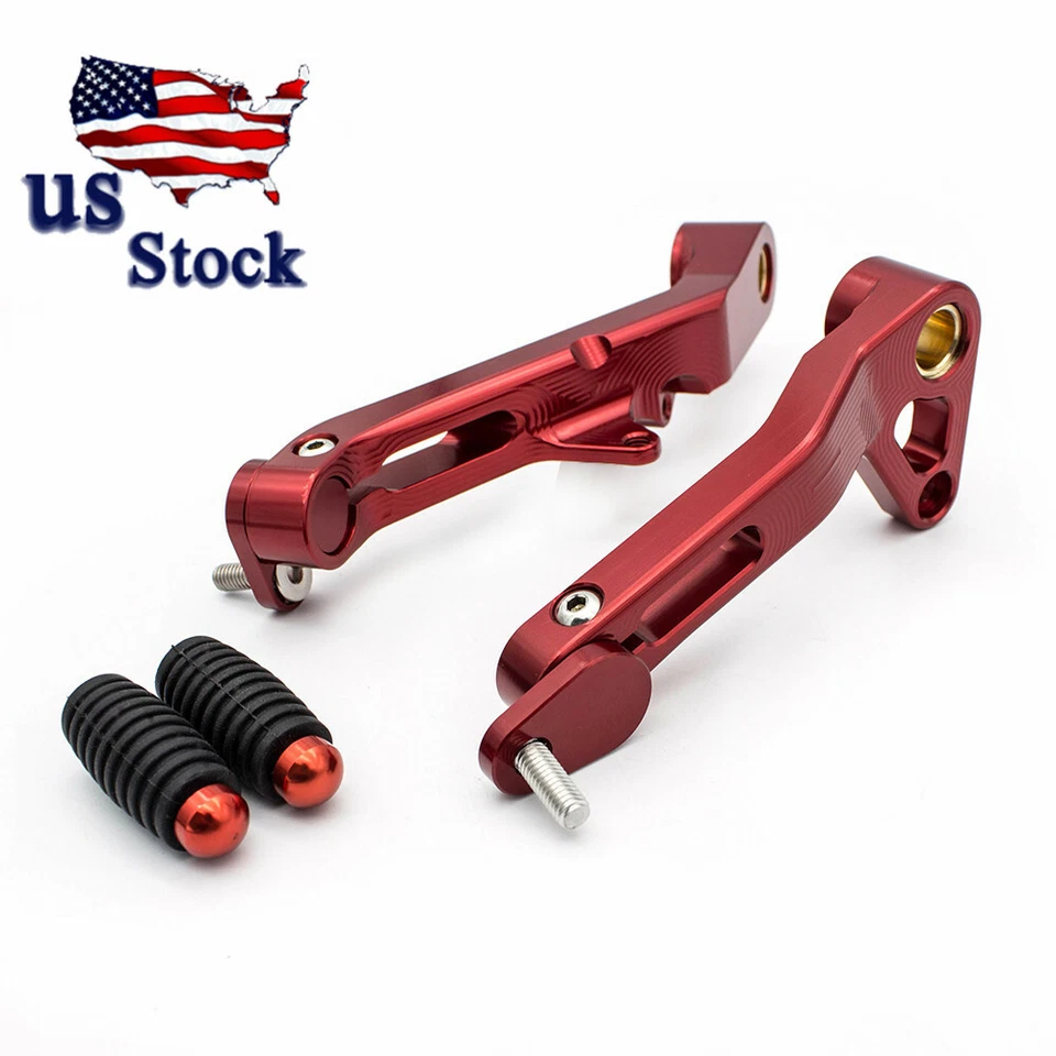 FXCNC Red Motorcycle Brake Clutch Gear Pedal Lever For Ducati MONSTER 821 1200 - Image 2 of 4