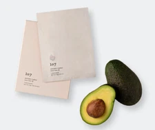 2x 107 Beauty Avocado Cuddle Sheet Face Mask - Box of 5 Masks = 10 Masks Total