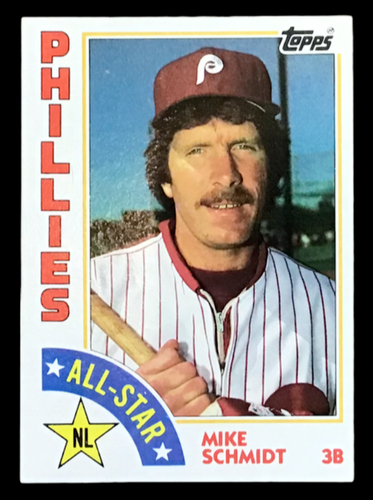 Mike Schmidt 1984 Topps All Star Card 388 Philadelphia Phillies Nr 