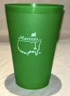 Official Masters Golf Plastic Drink Cup Collectible Undated Green Augusta