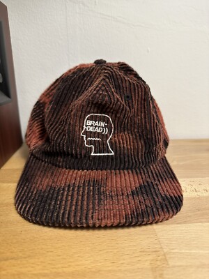 Brain Dead corduroy Logo Cap ブレインデッド BRAINDEAD SS/22 Bleached Red Black Corduroy hat | eBay