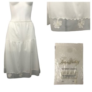 white maternity slip