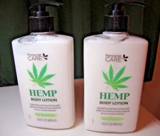 Lot of 2 Personal care Hemp Body Lotion with Pump 13.5 oz each