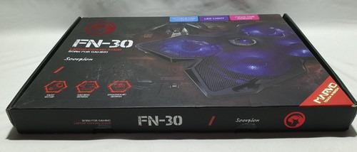 Marvo Scorpion FN-30 17" Laptop Cooling Stand 4 fans 2 USB ports blue backlight - Bild 3 von 3