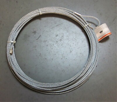 NEW WARN 15276 Winch 80ft. Steel Cable with Connectors