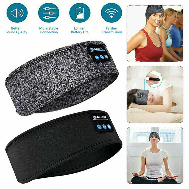 Wireless Bluetooth Headband Sleeping Eye Mask Headphones Headset