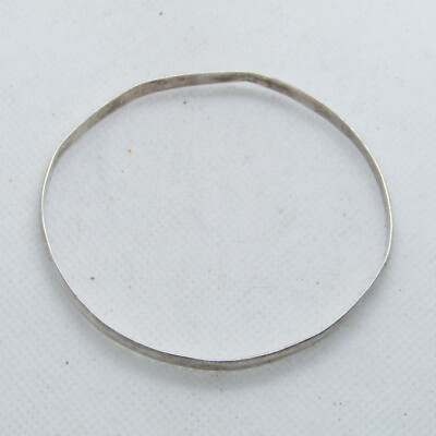 Beautiful PCJ Mexico Sterling Silver 925 Bangle Bracelet 7.75