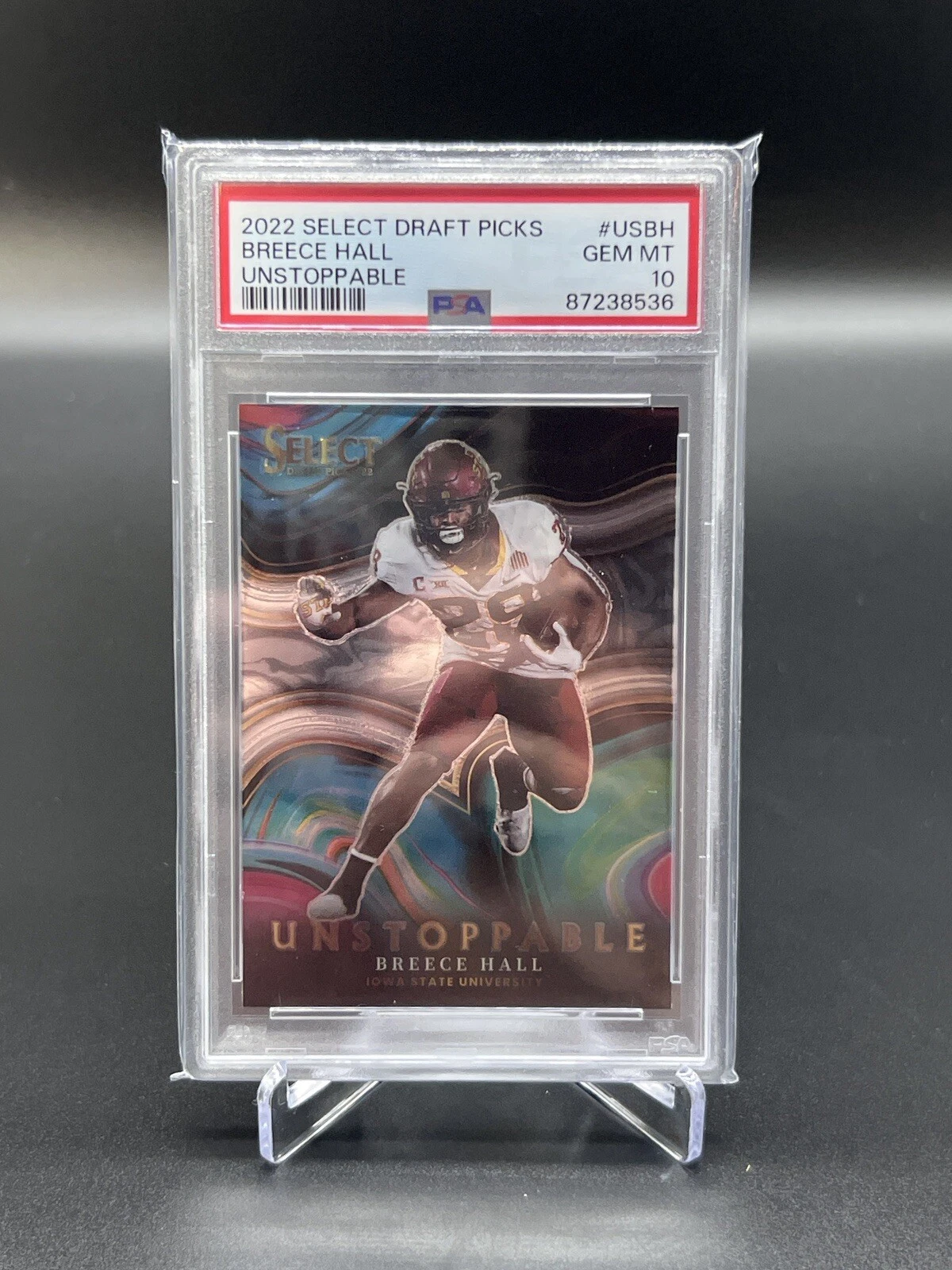 Breece Hall Panini Select Draft Picks Unstoppable #USBH Base