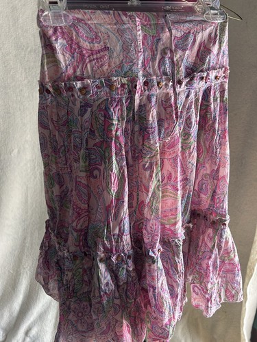 Womens skirt "CHAUDRY KC" Sz Small- drawstring waist- larger waist can wear it.
