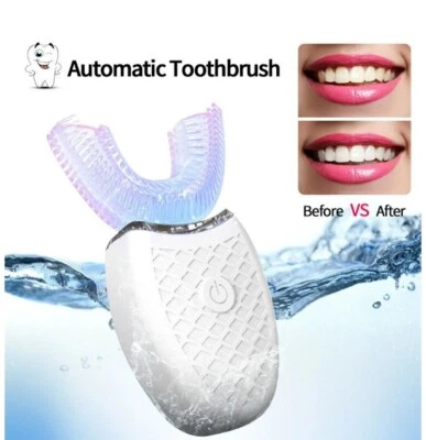 Schallzahnbürste Zahnbürste elektrisch Schall Akku 360° Borsten Automatische NEU