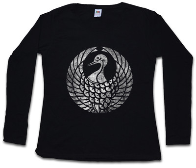MORI CLAN MON WOMEN LONG SLEEVE T-SHIRT Shogun Samurai Ninja Shogunat Japan