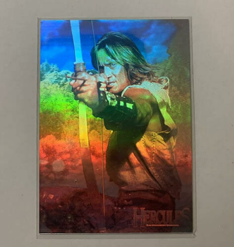 HERCULES THE LEGENDARY JOURNEYS KEVIN SORBO H-1 HOLOGRAM CARD BY TOPPS RARE - Picture 2 of 2