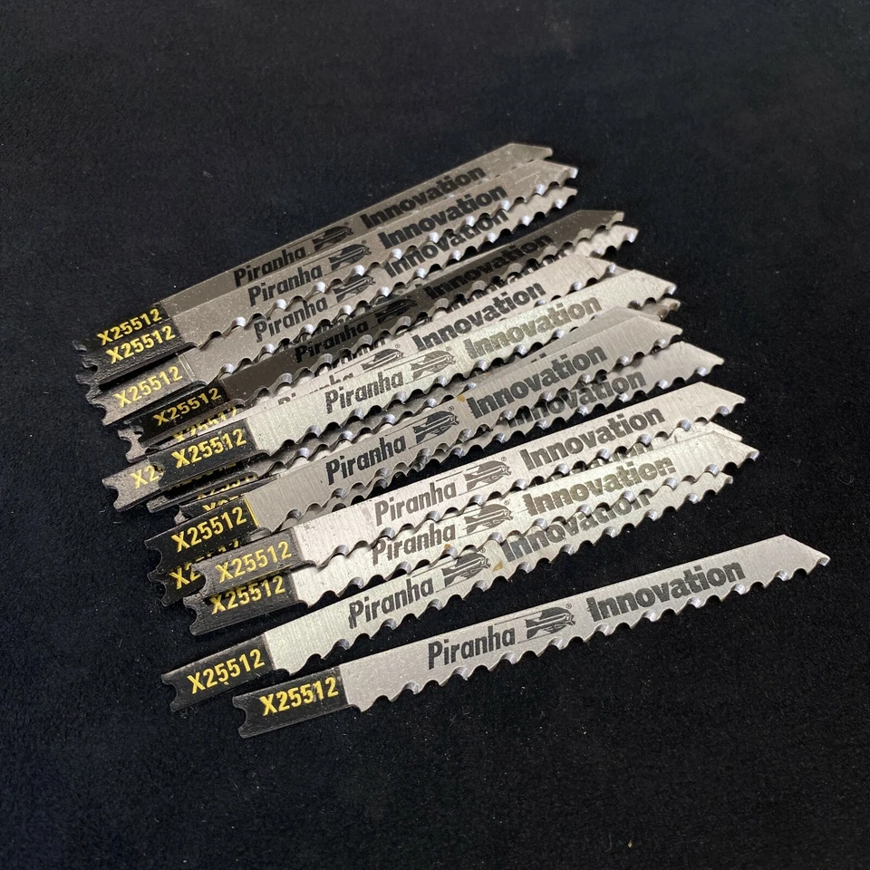 20 Piranha X25512 'U' Shank Jigsaw Blades. Fast Flexible Cut Wood <60mm 6TPI - Image 2 of 3