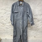 Vintage 50s Big Smith Coveralls Sanforized Herringbone Striped Gripper Zipper