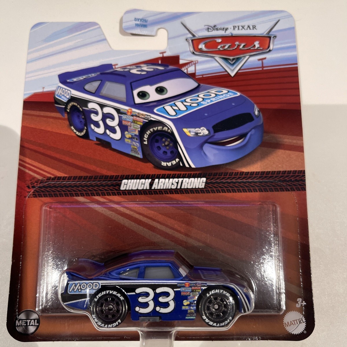 Disney Pixar Cars Chuck Armstrong 33 Mood Springs 2024 Damaged