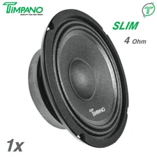 1x Timpano Shallow Mount 6.5" PRO Audio Speakers TPT-MB6-4 SLIM 4 Ohm 600 Watts