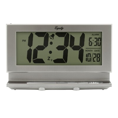 30041V2 Equity by La Crosse Battery Powered Jumbo 2'' LCD Digital Alarm Clock
