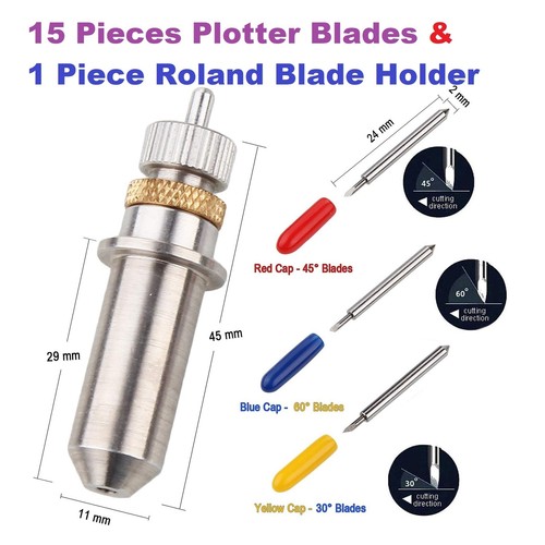 30° 45° 60° Schneiden Plotten Klinge Für Roland Schneideplotter Cutter & Halter - Bild 9 von 9