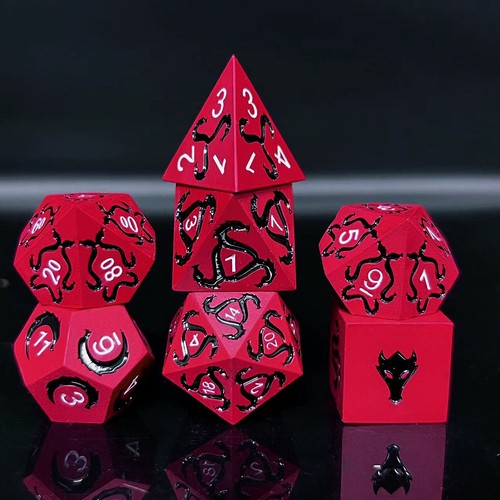 Metal dice set, board game multi-sided dice dnd Dungeons and Dragons, solid dice - Picture 72 of 72