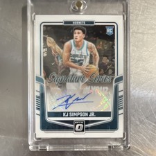 Panini 2024-25 Donruss Optic Basketball - KJ Simpson Jr. RC Auto #SS-KJJ