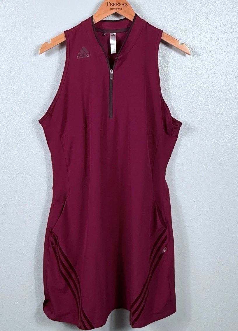 knee length dresses for ladies adidas New York Pro Women's Transformative Tennis Dress - Blue