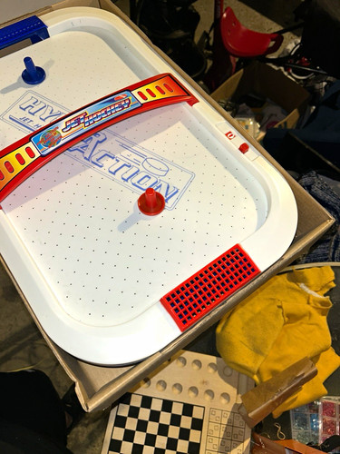 Vintage 4Kidz Hyper Action Table Top Jet Hockey Air Hockey Table Game